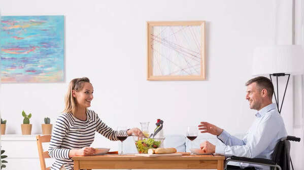 Person setting healthy boundaries.