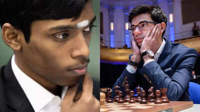 Praggnanandhaa and Giri, chess rivals.